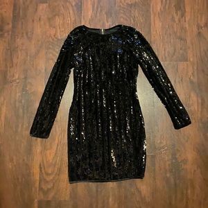 Black Sequin Dress